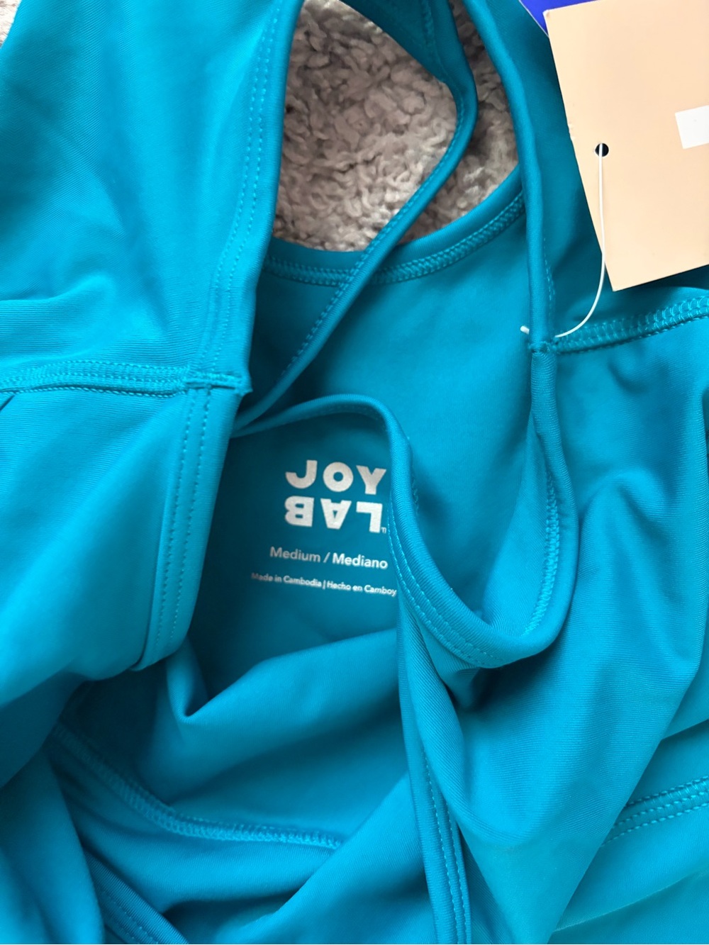 JoyLab Teal Active Tank Jumpsuit - Picture 3 of 11